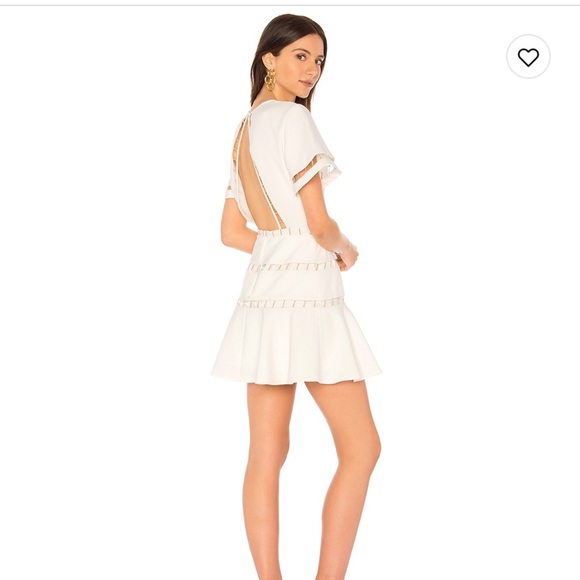 Talisman Mini Dress in Ivory - Picture 2 of 4